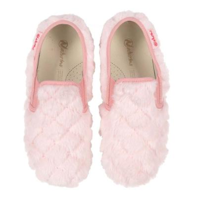 Picture of Naturino Manx Faux Fur Quilt Slipper - Pink