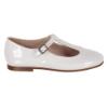 Picture of Panache Girls T Bar Pump - White Patent