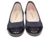 Picture of Panache Ballerina Bow Pump - Navy Blue Patent