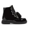 Picture of Lelli Kelly Unicorn Pom Pom Ankle Boot - Black Patent 