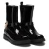 Picture of Lelli Kelly Bliss Unicorn Mid Calf Ankle Boot - Black Patent 