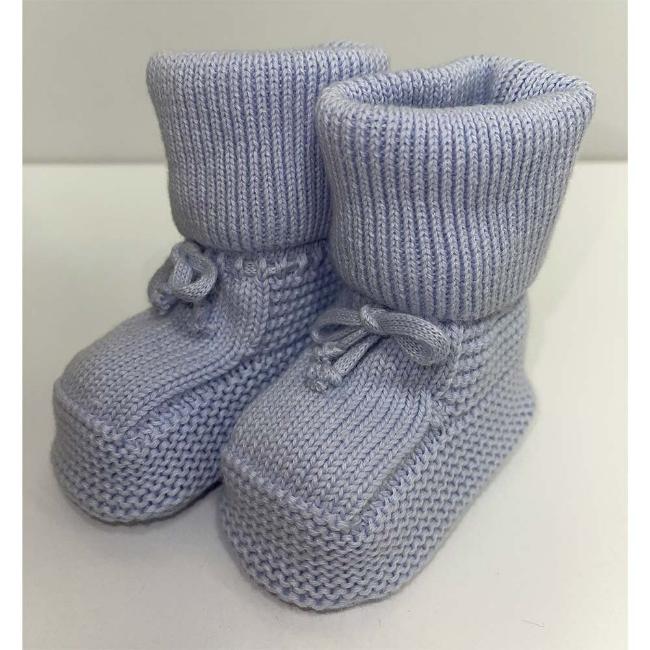Picture of Caramelo Kids Knitted Booties - Sky Blue