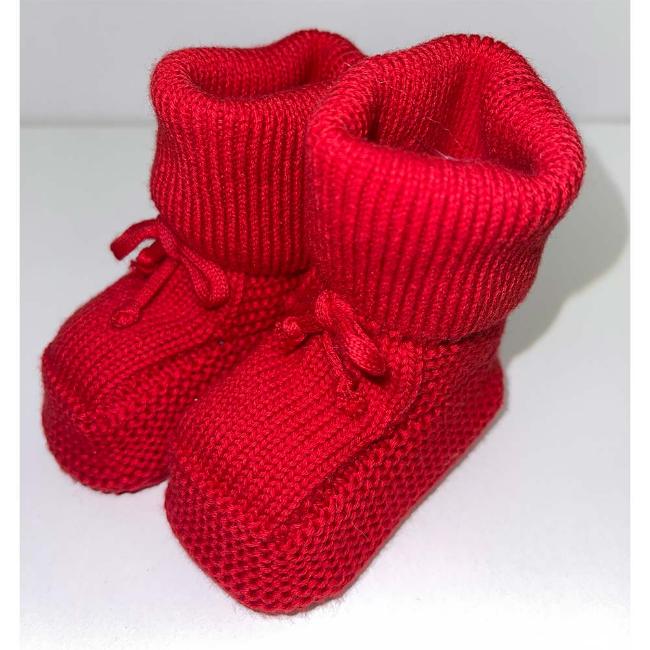 Picture of Caramelo Kids Knitted Booties - Red