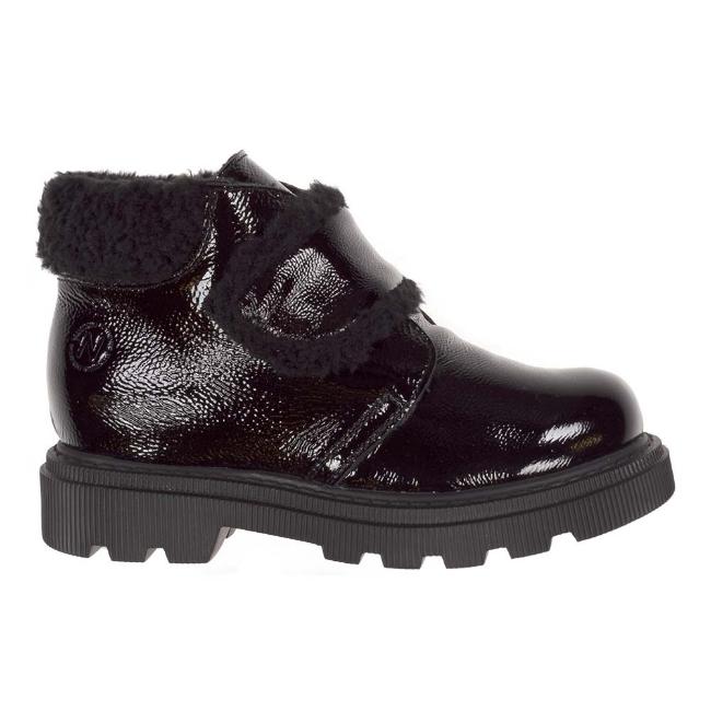 Picture of Naturino Francesca Easy On Naplak Ankle Boot - Black
