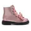 Picture of Lelli Kelly Fuzzy Bear Bow Ankle Boot - Rose Pink