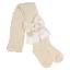 Picture of Meia Pata Spike Openwork Tights Large Satin Bow - Cream