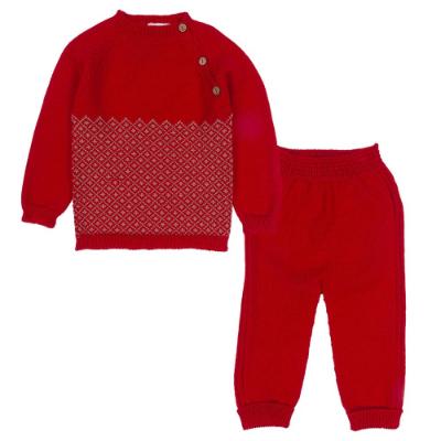 Picture of Wedoble Knitted Sweater & Trouser Set - Red Beige