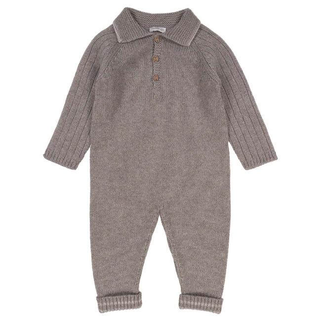 Picture of Wedoble Baby Boy Knitted Romper - Beige