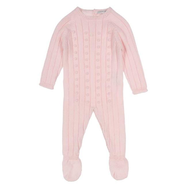 Picture of Wedoble Baby Girls Raised Berry Knitted Romper - Pink