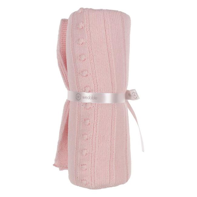 Picture of Wedoble Baby Girls Raised Berry Knitted Wool Blanket - Pink