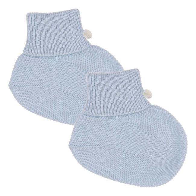 Picture of Wedoble Baby Boys Knitted Booties - Pale Blue