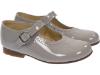 Picture of Panache Girls Mary Jane Shoe - Ice Grey Patent