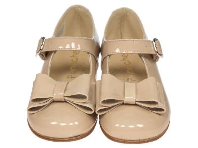 Picture of Panache Girls Double Bow Mary Jane Shoe - Arena Dark Beige 
