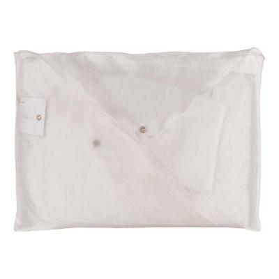 Picture of Purete du... bebe Embroidered Towel & Wash Mit Set - Ivory