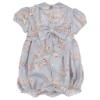 Picture of Miss P Smocked Teddy & Rockinghorse Bodice Romper - Blue