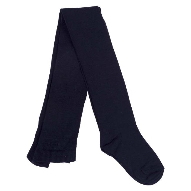 Picture of Meia Pata Plain Cotton Tights - Navy Blue