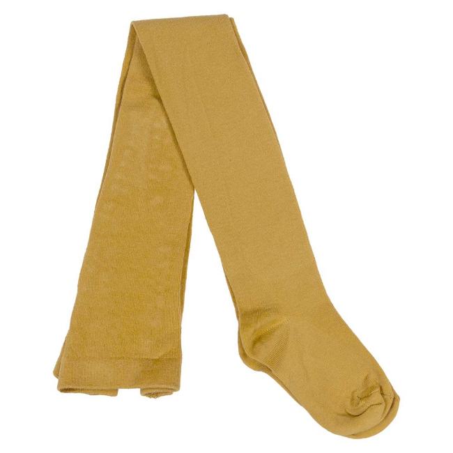 Picture of Meia Pata Plain Cotton Tights - Mustard