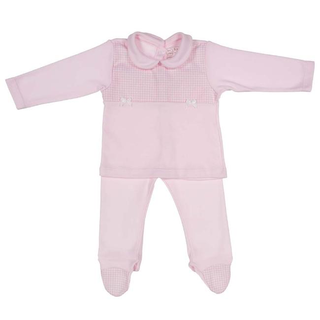 Picture of Rapife Baby Girls Boxed 2 Piece Houndstooth Set - Pink