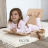 Picture of Rapife Girls Ruffle Polka Dot Loungewear Set - Pink