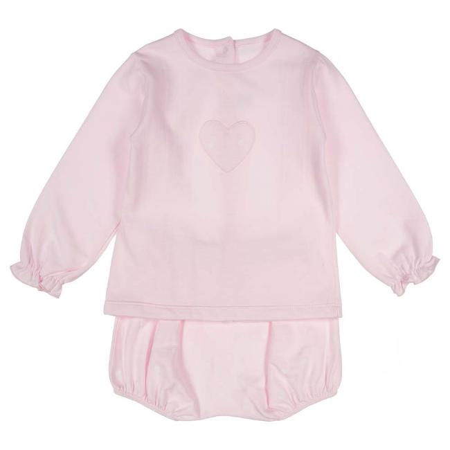 Picture of Rapife Girls Polka Heart & Shorts Set - Pink