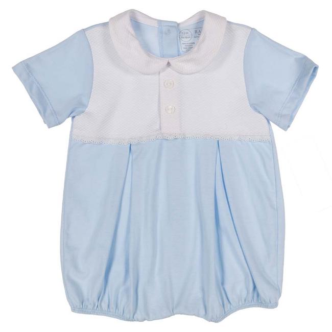 Picture of Rapife Baby Boys Jersey Romper - Sky Blue