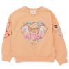 Picture of Kenzo Kids Girls Elephant & Bird Sweatshirt - Orange