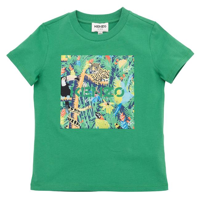 Picture of Kenzo Kids Boys Jungle T-shirt - Green