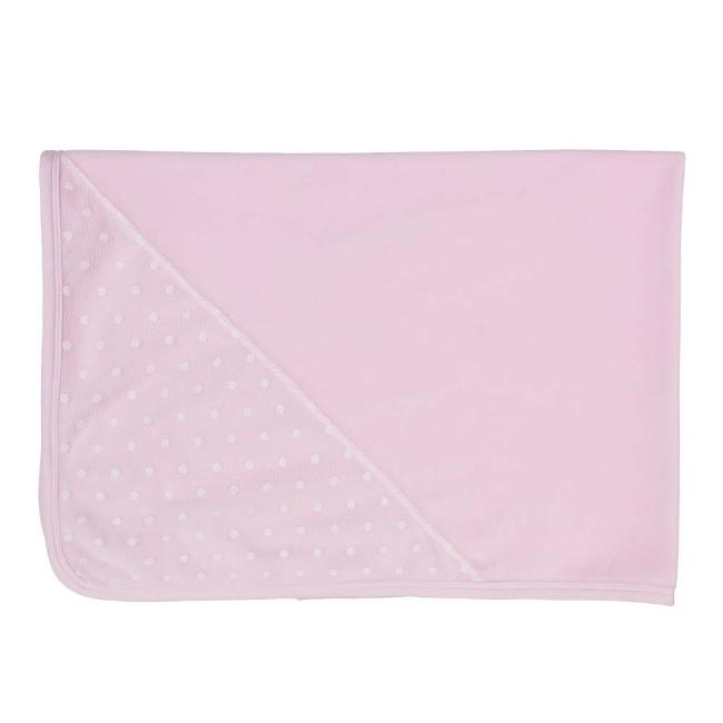 Picture of Rapife Velour Blanket Shawl With Tulle - Pink