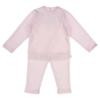 Picture of Rapife Girls Tulle Polka Dot Ruffle Heart Loungewear Set - Pink 