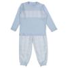 Picture of Rapife Boys check Panel Top Loungewear Set - Blue