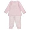 Picture of Rapife Girls Check Bow Top Loungewear Set - Pink