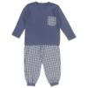 Picture of Rapife Boys Gingham Pocket Top Loungewear Set - Azul Blue
