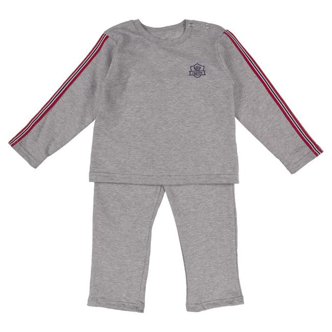 Picture of Rapife Boys Tape Tracksuit Set - Grey Red