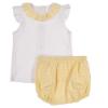 Picture of Rapife Baby Girls Gingham Ruffle Top & Panties Set - Lemon