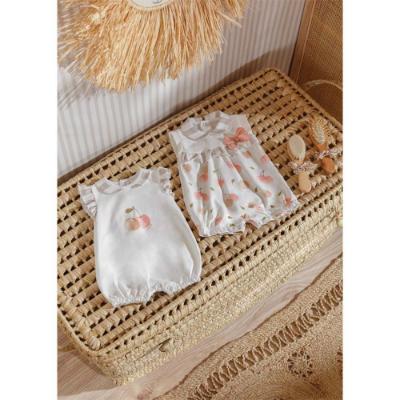 Picture of Mayoral Newborn Girls 2 Pack Rompers - Beige