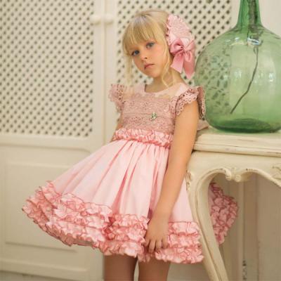 Picture of Meriche Alta Costura Sorolla Dress & Hairclip Set - Pink