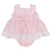 Picture of Miss P Wide Stripe Dress & Panties Set - White Pink