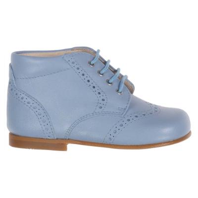 Picture of Panache Traditional Lace Up Toddler Boot - Blue Leather