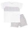 Picture of Rapife Boys Gingham Shorts & Top Set - Grey
