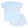 Picture of Rapife Boys Small Gingham Shorts & Top Set - Pale Blue 