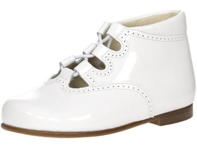 Picture of Panache High Back Open Front Lace Boot - White