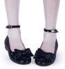 Picture of Panache Girls Double Bow Ankle Strap Shoe - Metallic Gold 