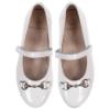 Picture of Panache Girls Snaffle Mary Jane Shoe - White Patent