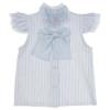 Picture of Miss P Tulle Ruffle Jam Pant Set - Blue Stripe