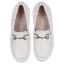 Picture of Panache Snaffle Loafer Shoe - White Leather