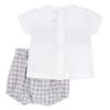 Picture of Rapife Baby Boys Gingham Shorts & T-Shirt Set - Grey