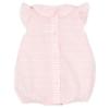 Picture of Rapife Baby Girls Wide Stripe Ruffle Romper - Pink