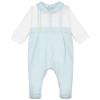 Picture of Emile Et Rose Boys Barney Embroidered Babygrow - Blue