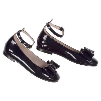 Picture of Panache Girls Double Bow Ankle Strap Shoe - Navy Blue