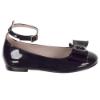 Picture of Panache Girls Double Bow Ankle Strap Shoe - Navy Blue